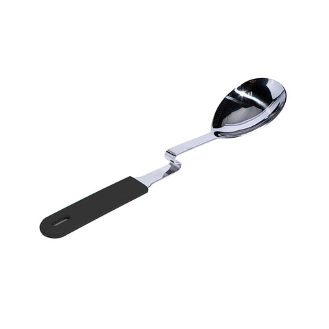 Souper Cubes: Cucharón de acero inoxidable con mango de silicona, ideal para evitar goteos.