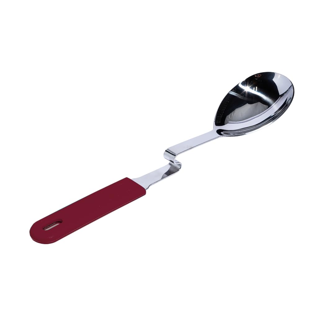 Souper Cubes cucharon con gancho lateral para olla, evitando derrames al cocinar.