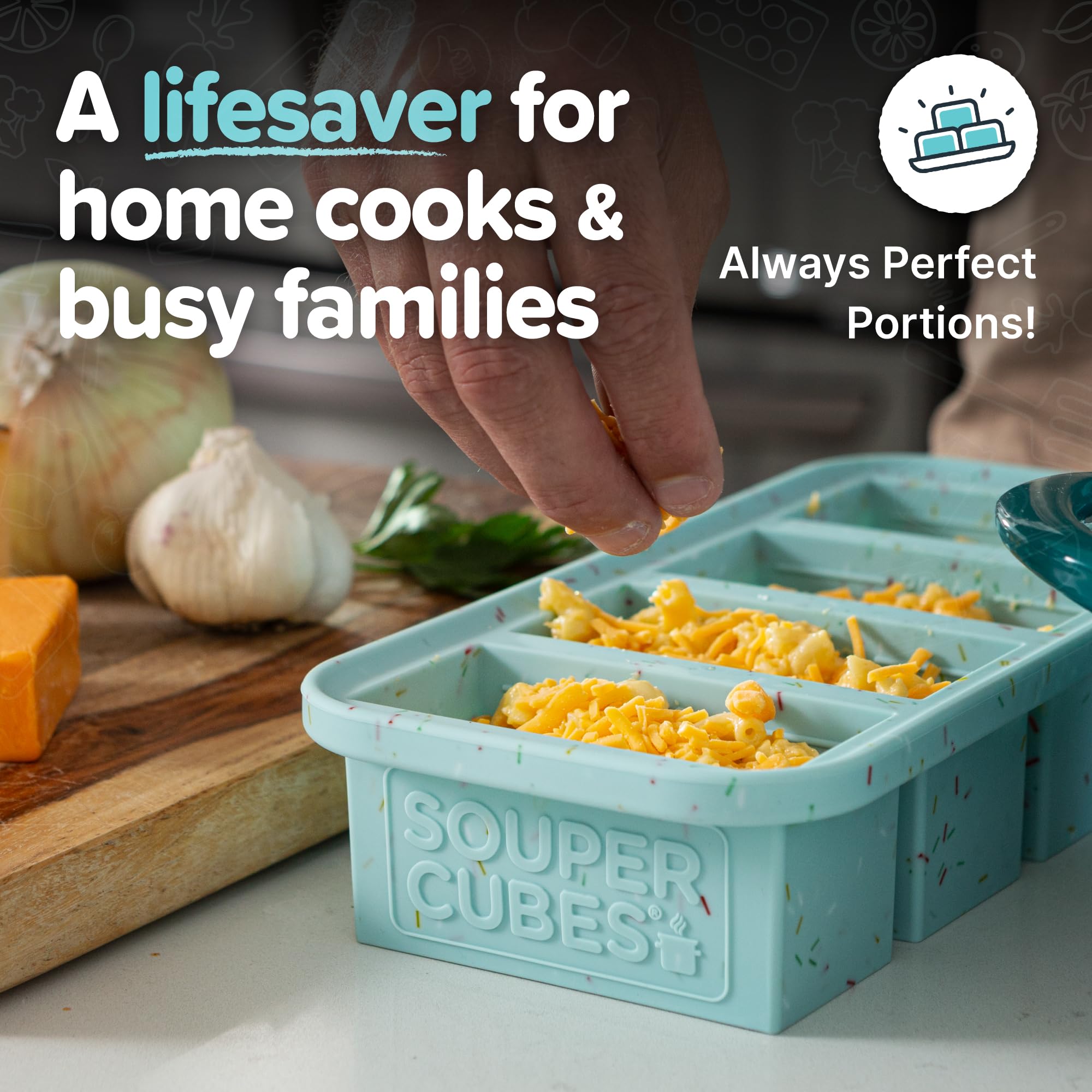 Souper Cubes, dos unidades, almacenamiento práctico en casa.