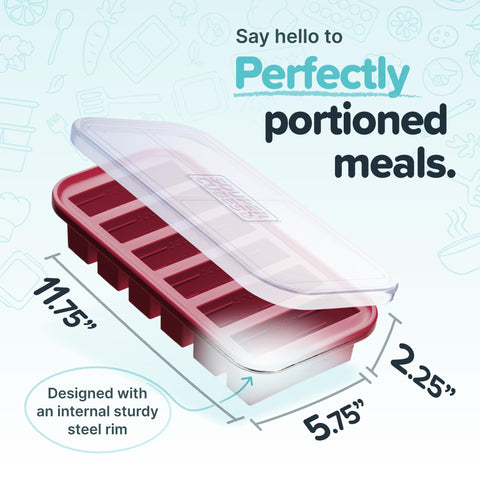 Souper Cubes con tapa: almacenamiento hermético para porciones de sopa y jugos.