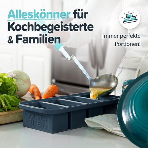 Souper Cubes: usos para sopas y salsas, almacenamiento sencillo.