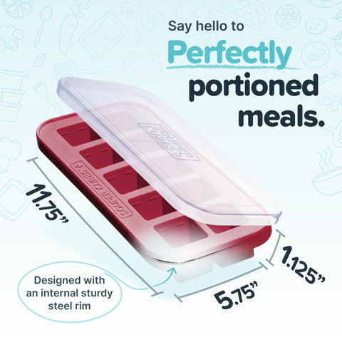 Souper Cubes: molde silicona congelar hierbas, almacenamiento práctico