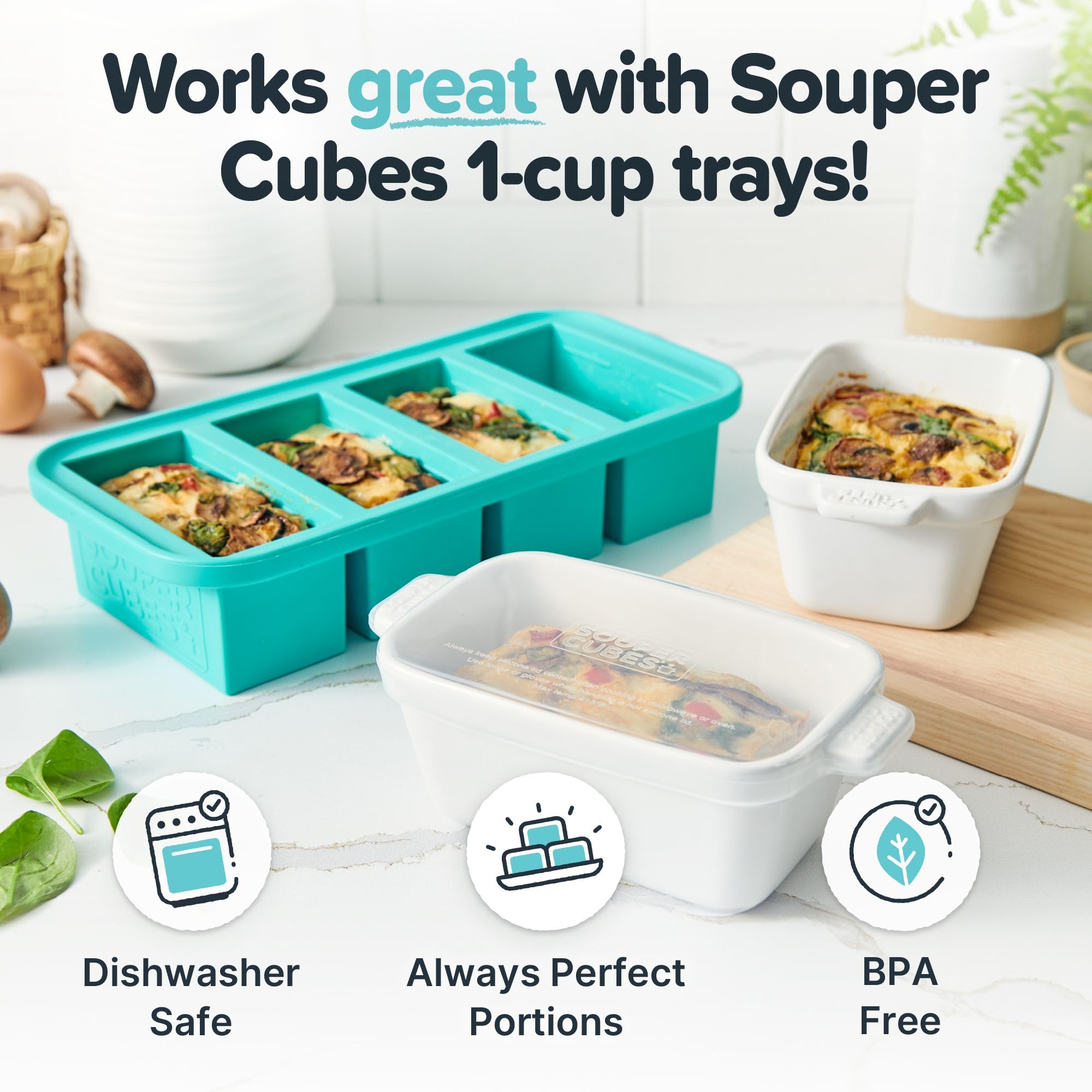 Souper Cubes: porciones individuales listas para hornear y recalentar rápidamente.