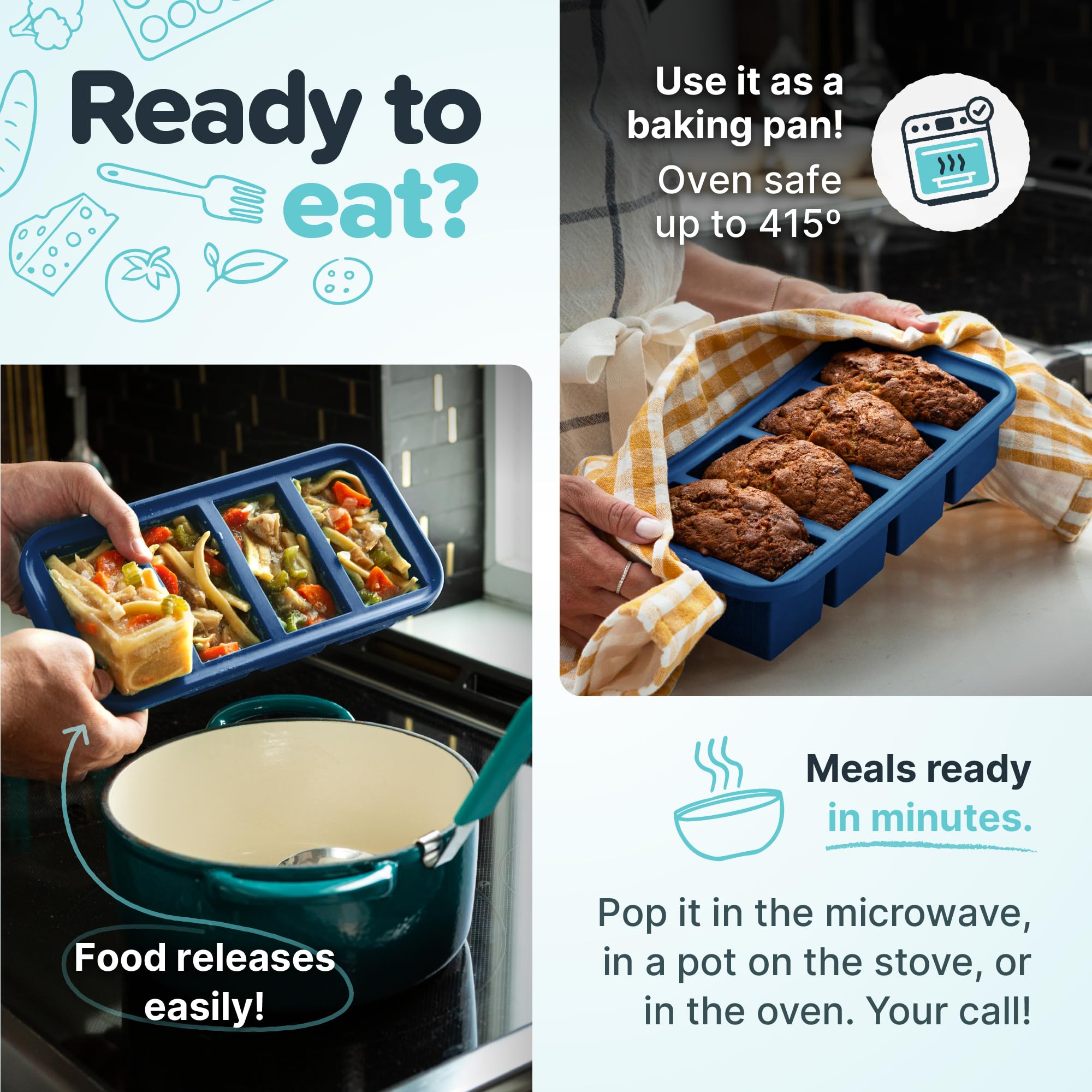 Souper Cubes: útil para la preparación de comidas caseras y planificar la semana.