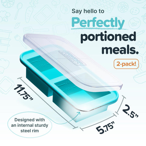 Souper Cubes silicona platino de grado alimentario ideal para congelar y descongelar.