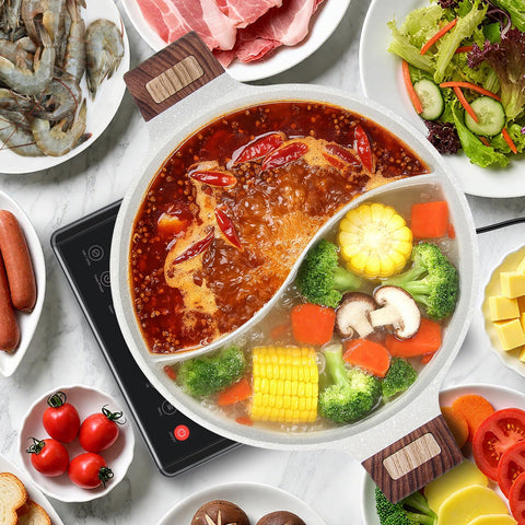 Soupify Olla shabu shabu limpieza fácil con remojo