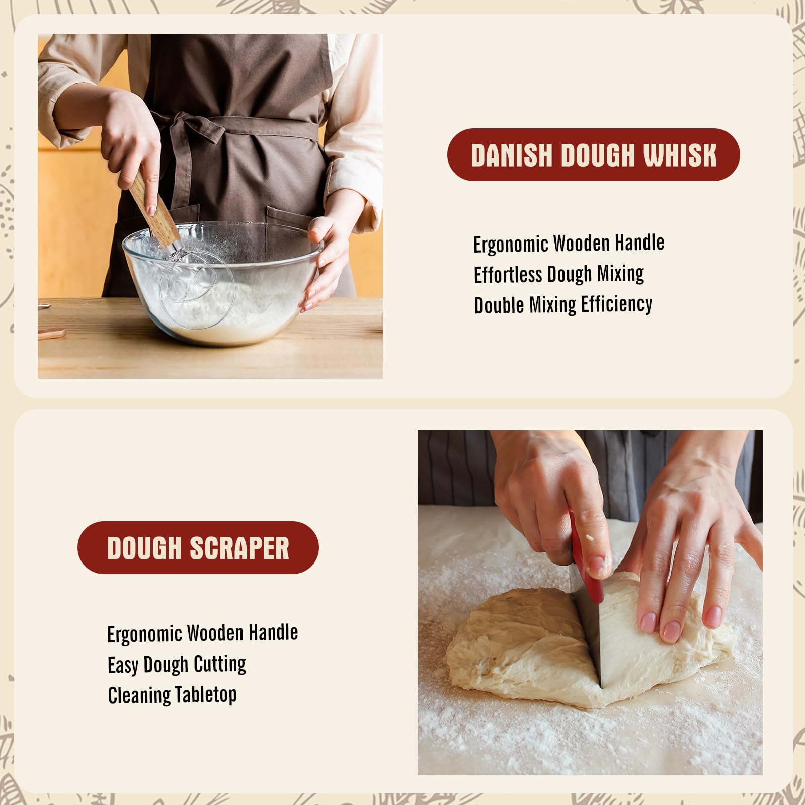 SOURACE cinta para pan de silicona para hornear sin esfuerzo