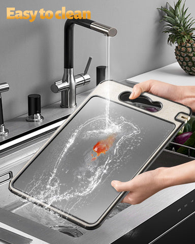 SOURCEBEAT ranura para jugos que mantiene la mesa limpia.