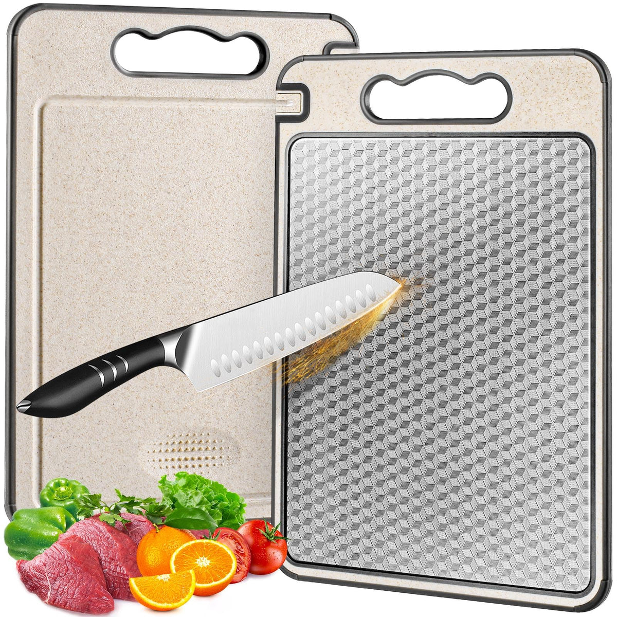 Tabla SOURCEBEAT con doble cara para cortes limpios y menor desgaste del cuchillo.