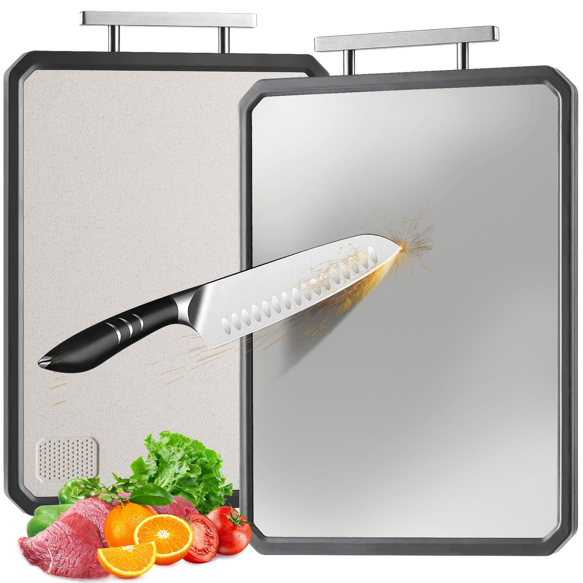 SOURCEBEAT: tabla doble lado titanio para cortes limpios y duraderos.