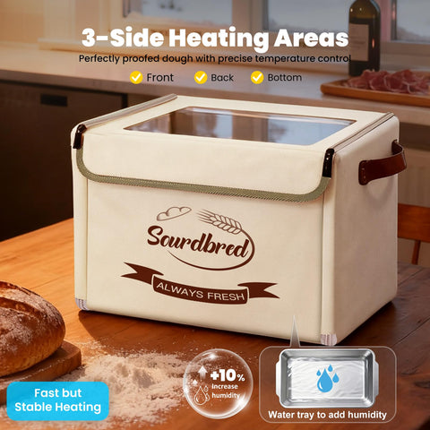Sourdbred calentador de fermentación con control de temperatura 68–104°F para masa madre