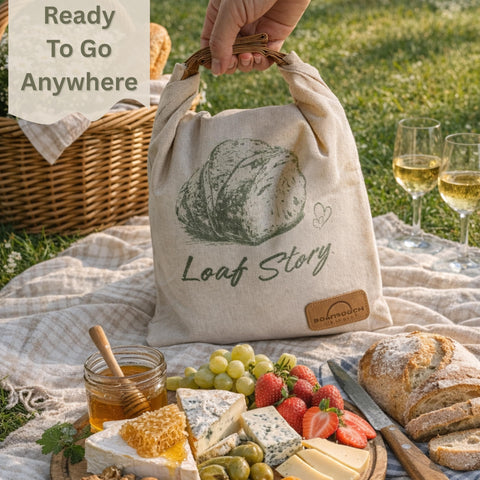 Sourdough Whisper LOAF STORY: cremallera amplia para sellado rápido y práctico.