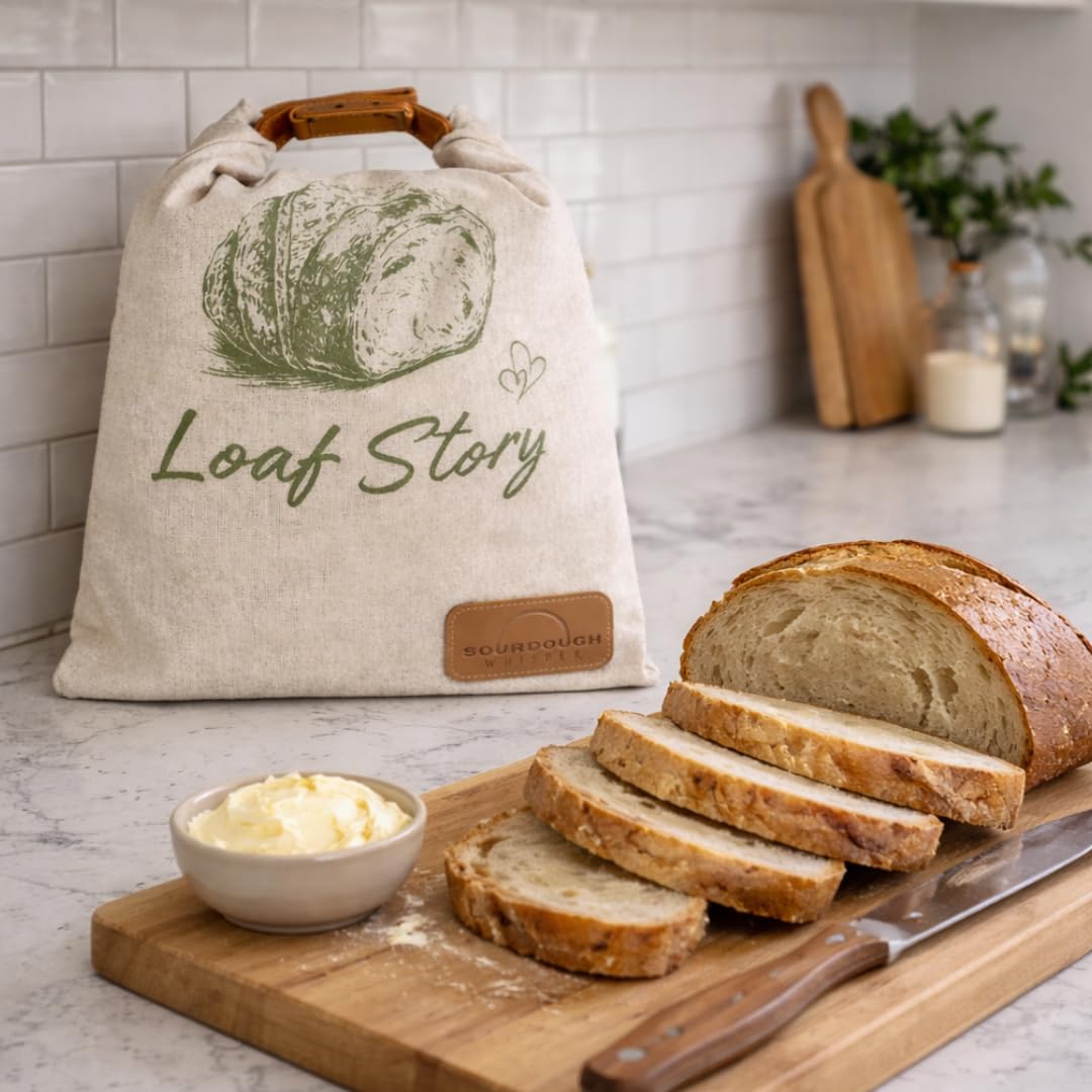 Sourdough Whisper LOAF STORY: dos bolsas reutilizables para pan casero.