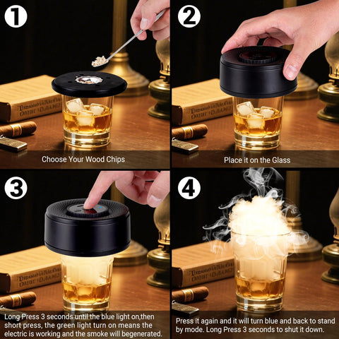 Souroyea ahumador con seis sabores trozos madera para bebidas.