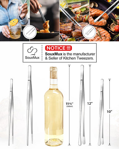 Pinzas SouxMux para barbacoa, control de cocción sin esfuerzo