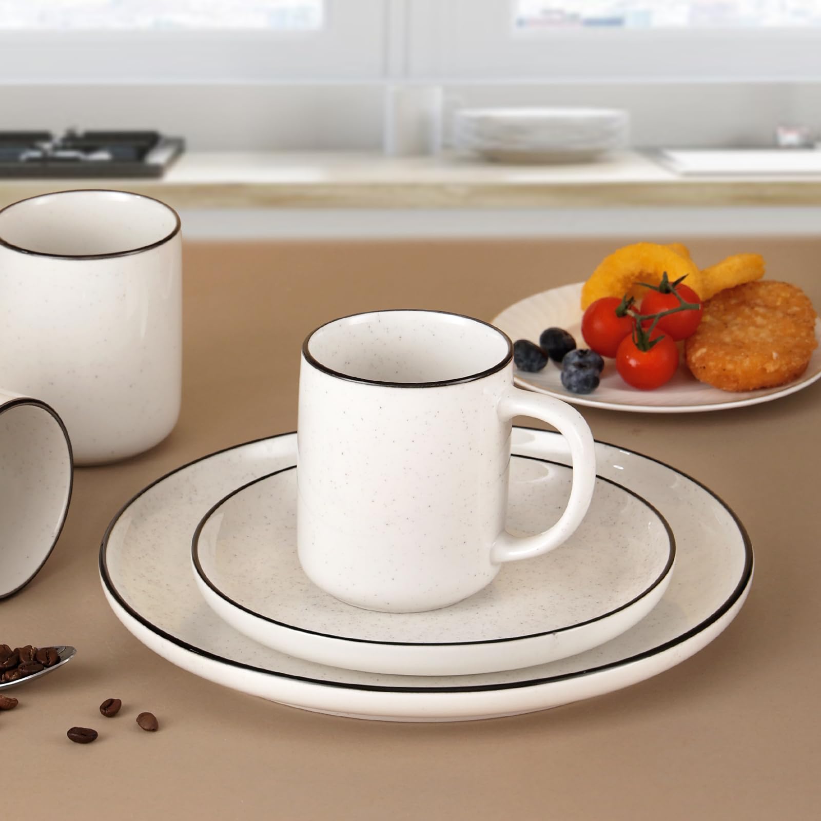 Taza SOVEGLEE apta para lavavajillas y microondas, ahorro de tiempo.