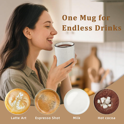 Uso versátil para latte o chocolate caliente con taza SOVEGLEE.