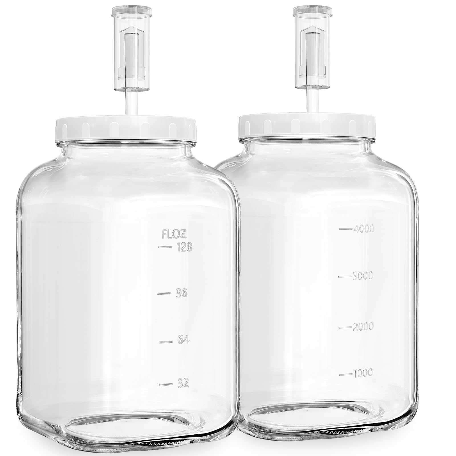 Sovietiep frascos de fermentación grandes de 1,5 galones con tapa hermética para fermentación confiable.