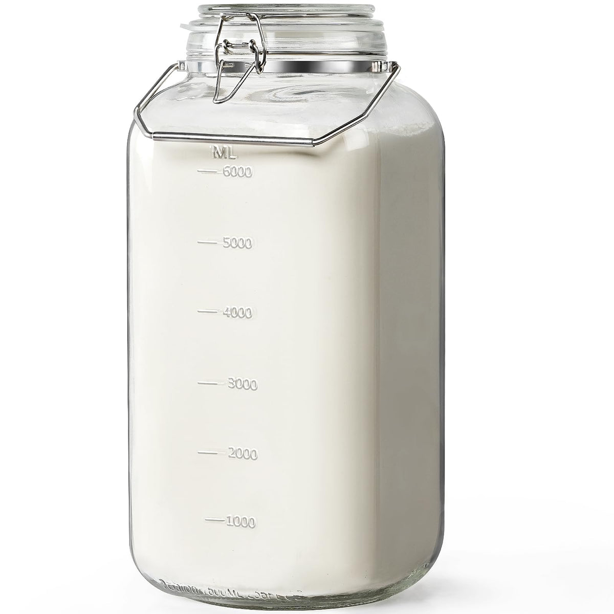 Sovietiep tarro vidrio 2 galones con tapa hermética para conservar alimentos
