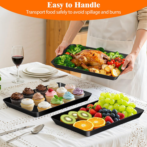 SpaceTrove bandeja frutas negro, exhibe frutas frescas con estilo.