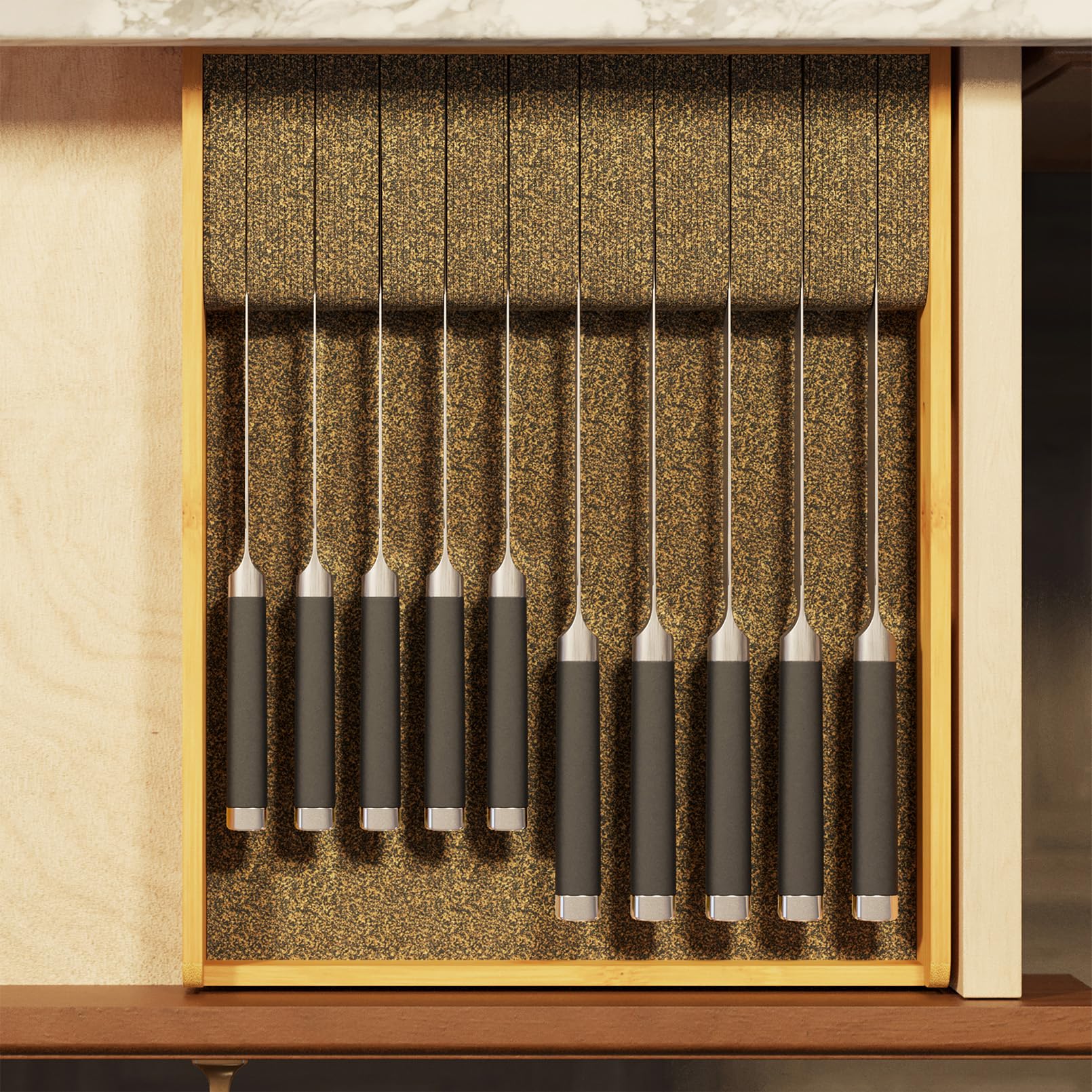SpaceAid diseño compacto ideal para cocinas pequeñas y cajones organizados.