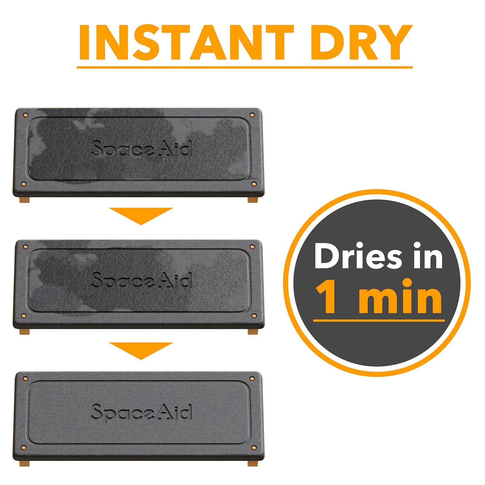 SpaceAid DryingNeat diseno moderno en cocina para organizar utensilios.