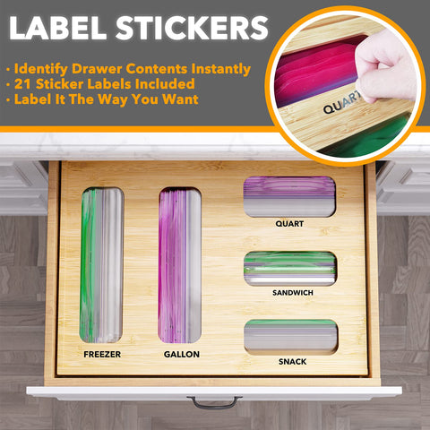 SpaceAid organizador de bolsas sándwich para uso diario y acceso rápido.