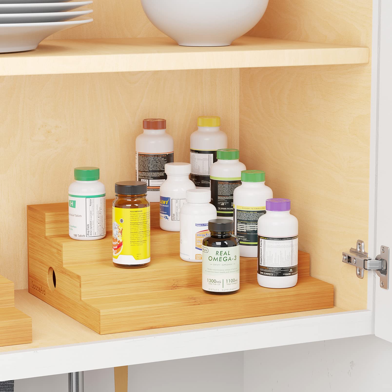 SpaceAid organizador de cocina para botellas, especias y cosméticos.