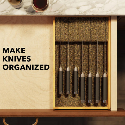 SpaceAid organizador de cuchillos en cajón, solución práctica para cocina diaria.