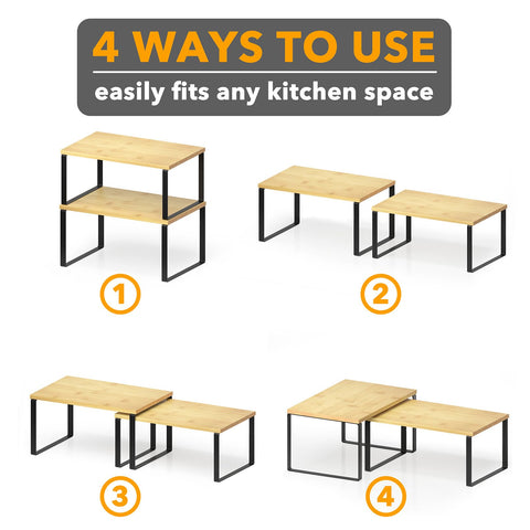 SpaceAid rack-almacenamiento-vertical, organización rápida en cualquier despensa.