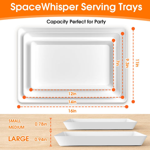 SpaceWhisper bandeja para dulces y snacks, ideal en fiestas