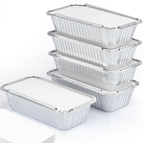 Bandeja Spare Essentials de aluminio con tapa de 7-8x4-3x2 pulgadas para hornear