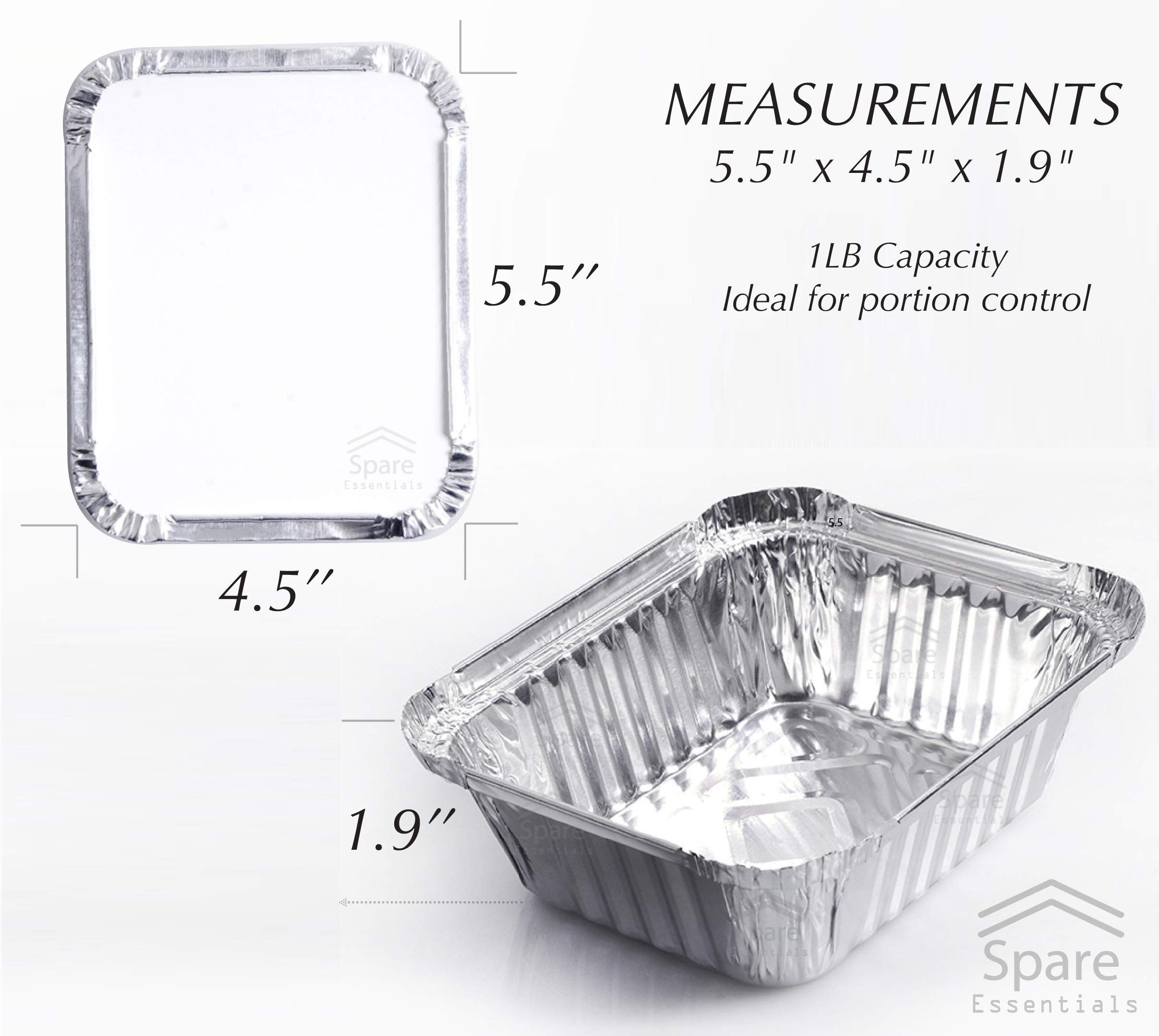 Spare Essentials bandeja aluminio apta para horno con tapa.