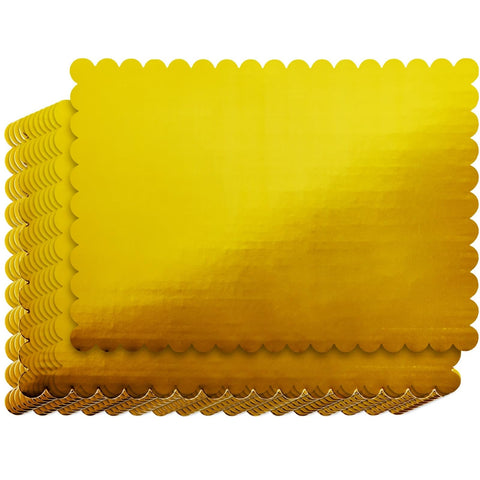 Sparkle and Bash base para pasteles dorado rectangular 10x14, ideal para presentaciones elegantes.