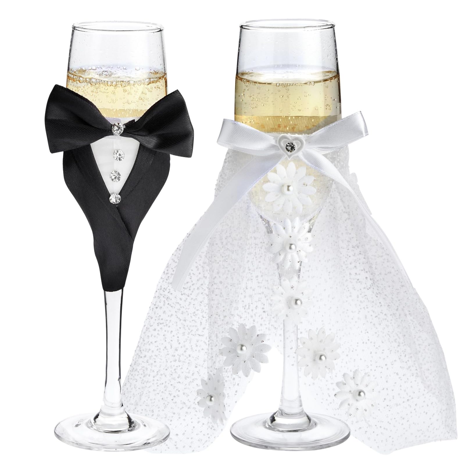 Sparkle and Bash copas decoración evento para mesa nupcial