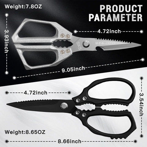 Tijeras SpaseMaxxx con dientes para desescamar pescado con facilidad.