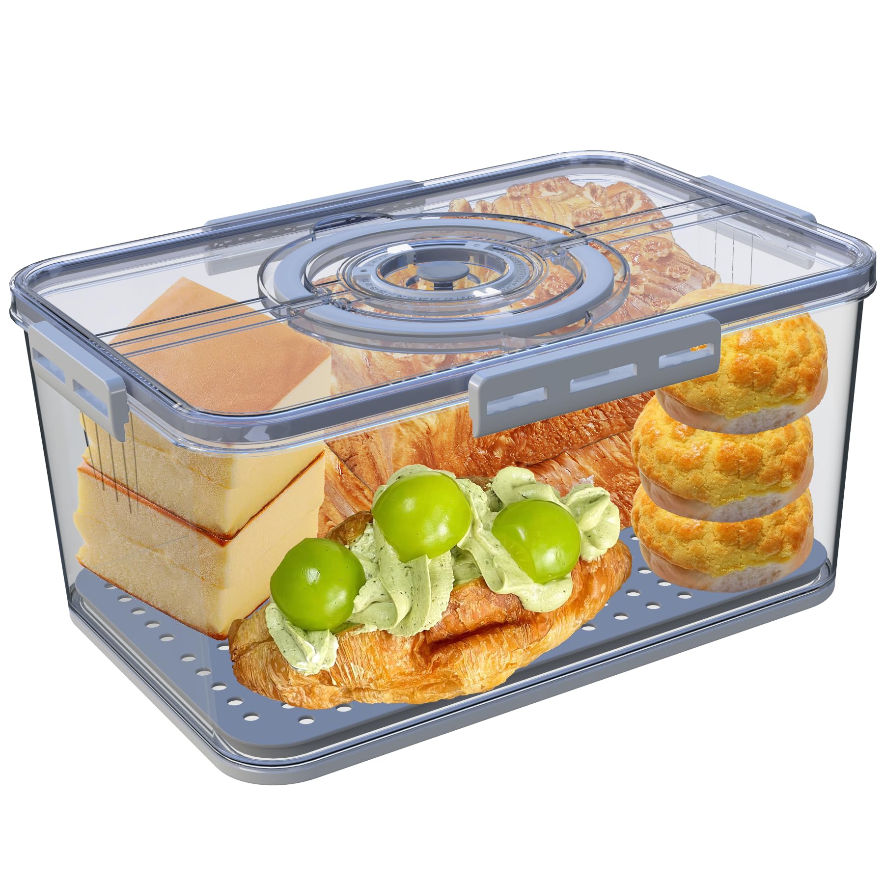SpeaGles Panera multifuncional: almacenamiento versátil para pan y alimentos.