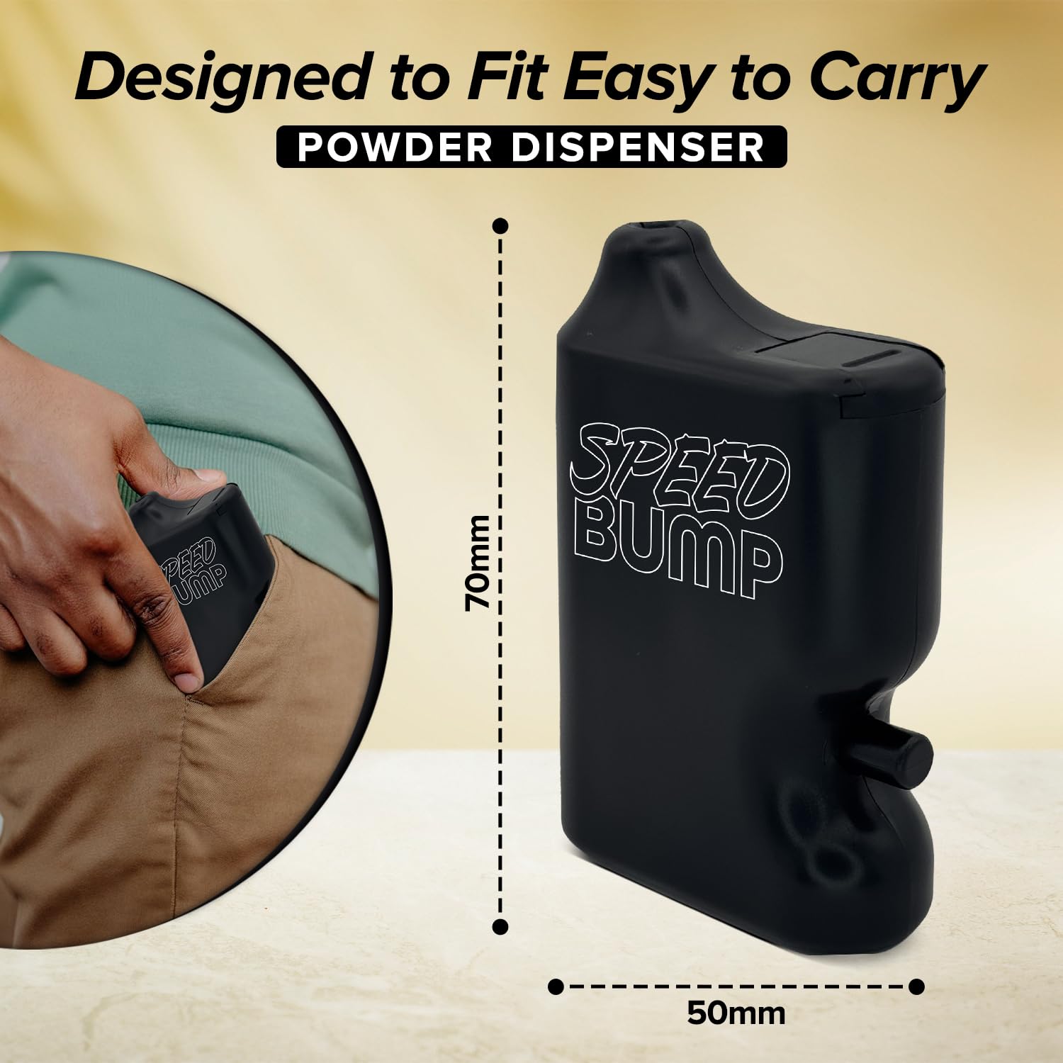 Dispensador portátil SPEED BUMP para cocina y bolso