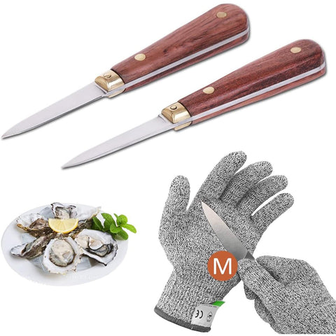 SPEENSUN Cuchillo Ostras, tang completo para seguridad al abrir ostras