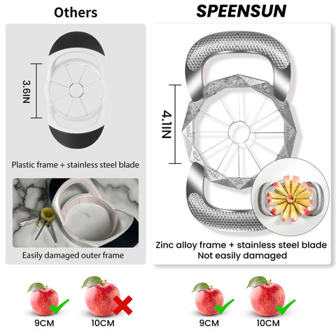 Descorazonador SPEENSUN para eliminar el corazón de la manzana sin esfuerzo.