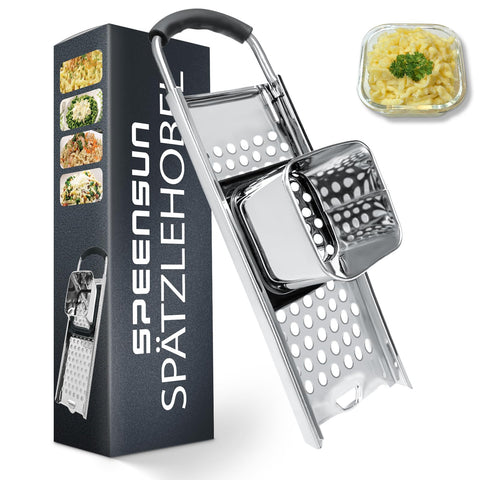 SPEENSUN Prensa Spaetzle en acero inoxidable para resultados consistentes y duraderos.