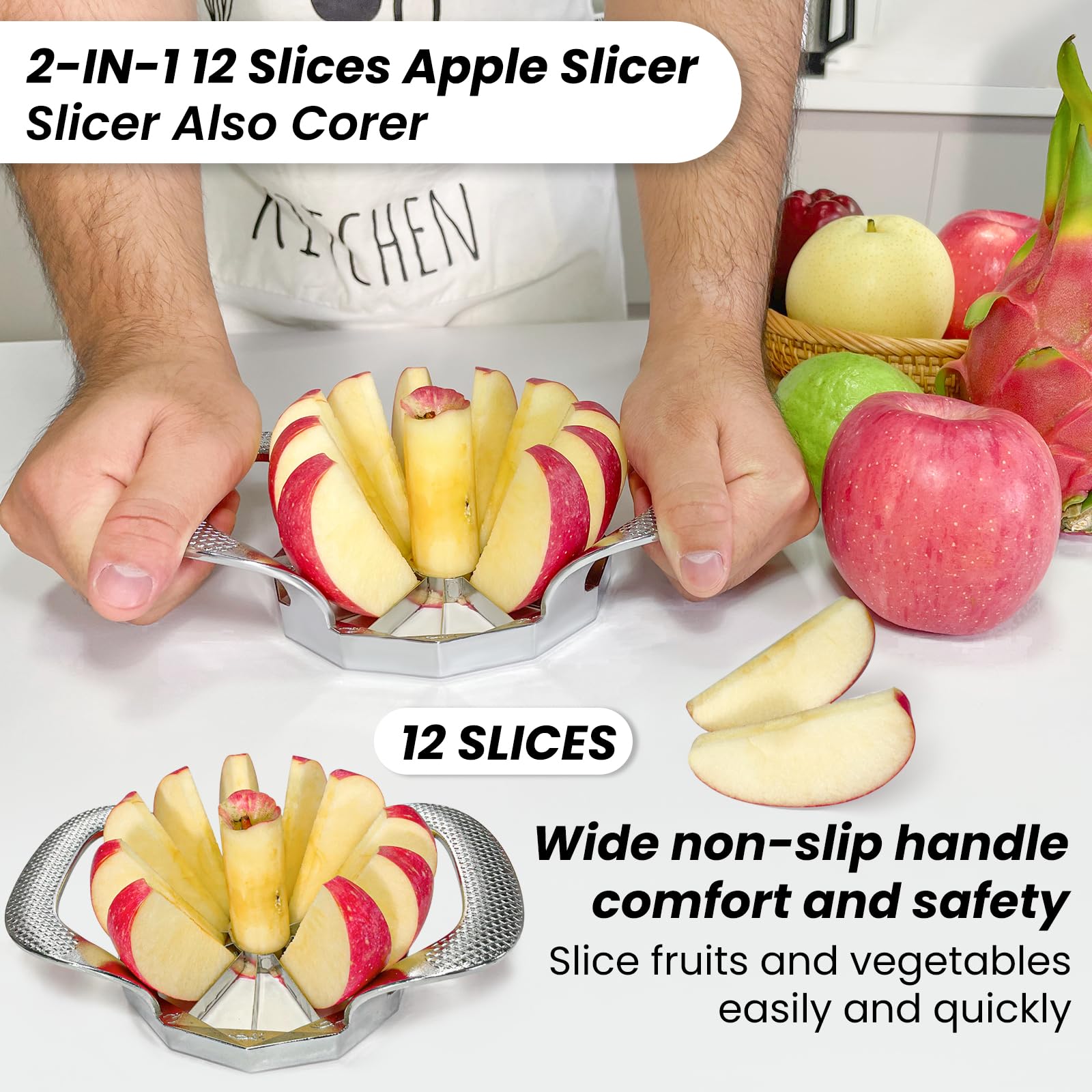Usos en cocina: SPEENSUN facilita ensaladas, postres y frutas para la mesa.