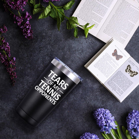 SpenMeta Taza Tenis: perfecta para café caliente o bebidas frías