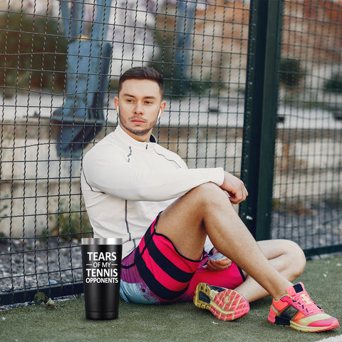 SpenMeta Taza Tenis: 20oz, doble pared para aislamiento eficiente