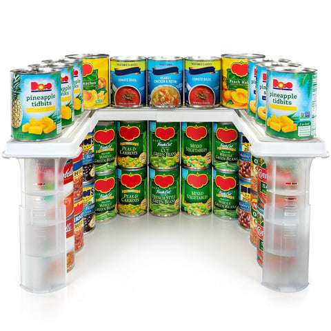 Savvy Shelf de Spicy Shelf muestra ajuste dimensional para gabinetes