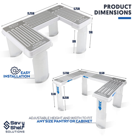 Organizador de latas y frascos de Spicy Shelf facilita acceso