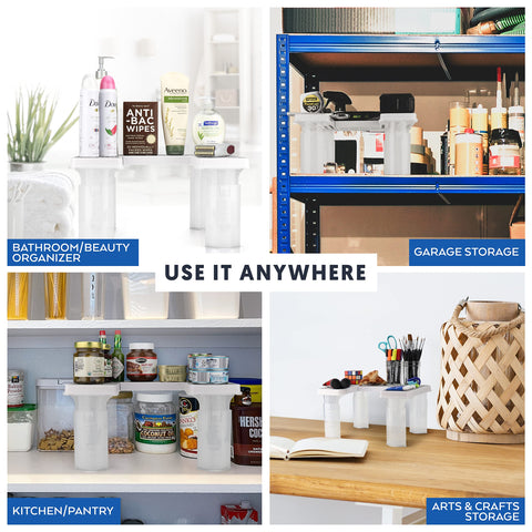 Uso versátil de Savvy Shelf en cocina o taller