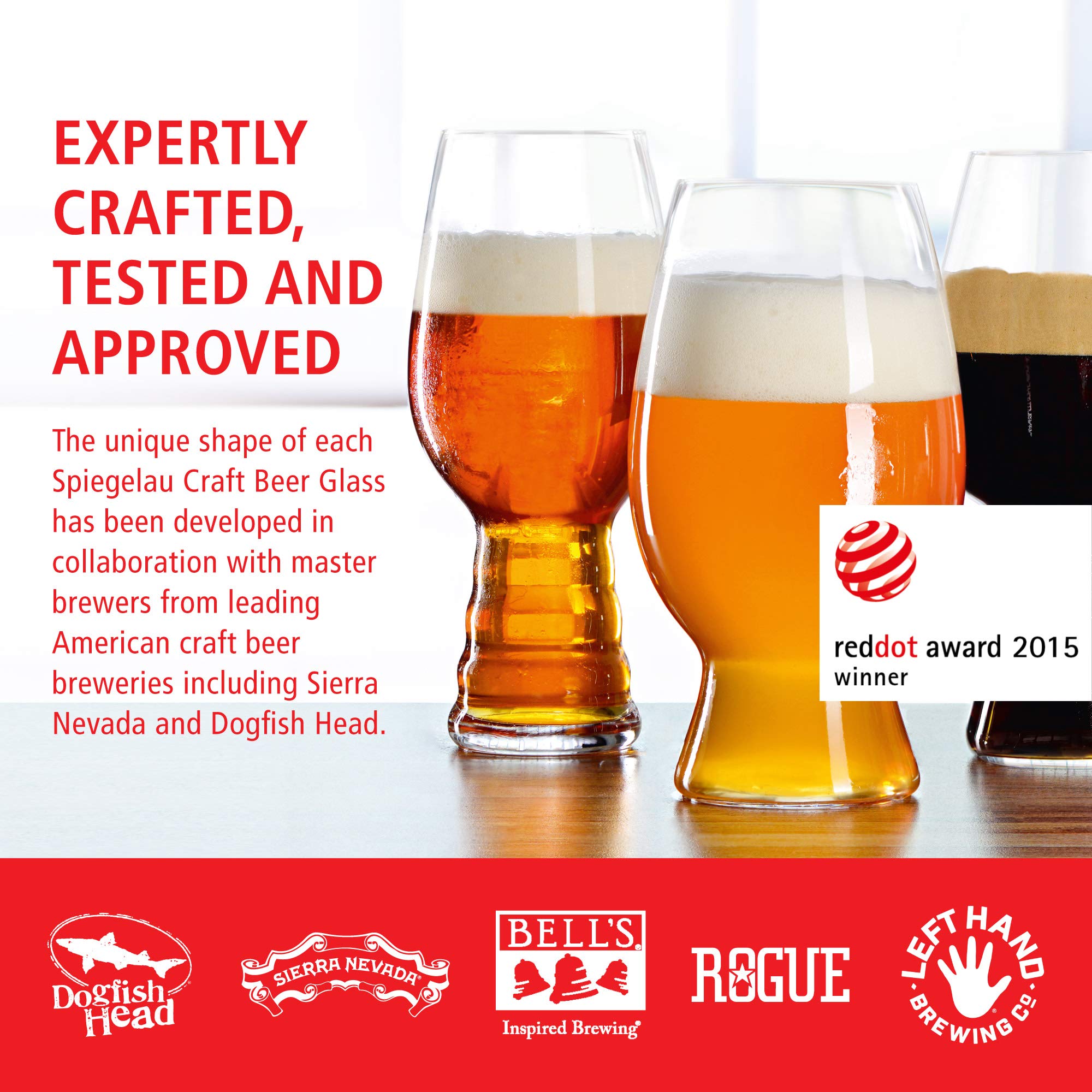 Vaso Spiegelau Craft IPA concentra el aroma del lúpulo para una experiencia rica