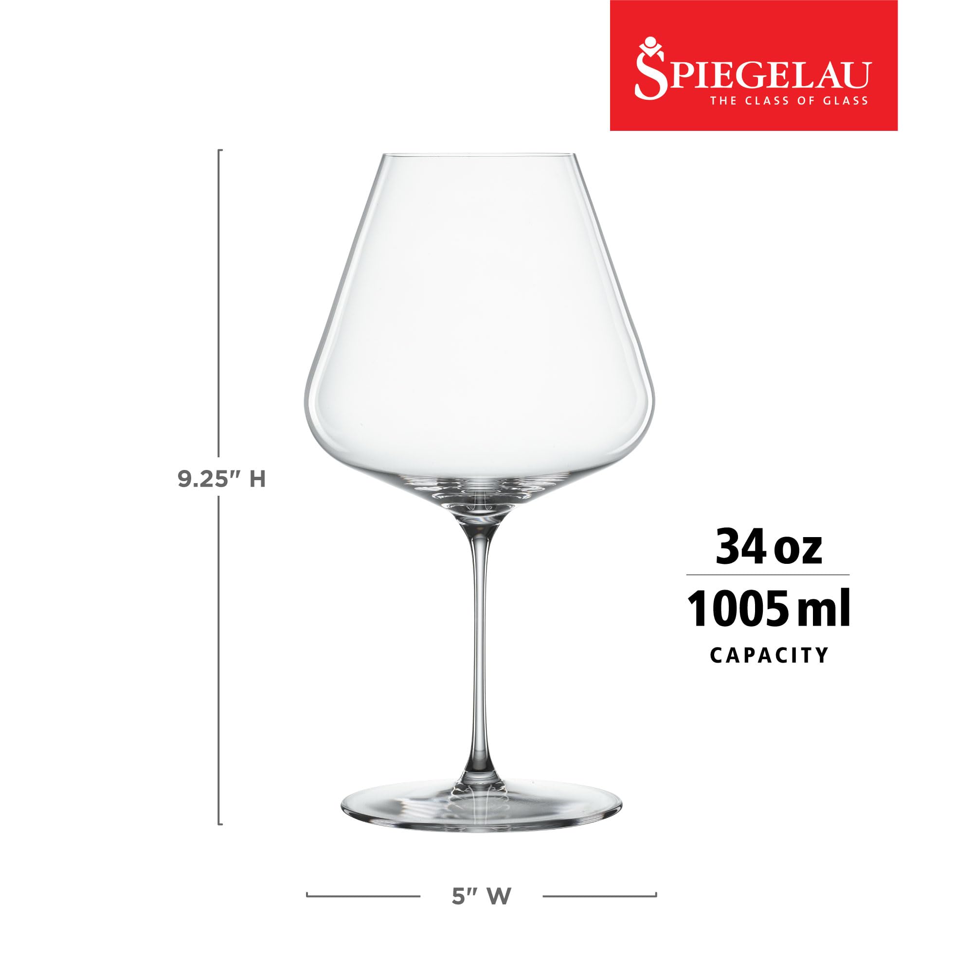 Vaso Spiegelau Definition Burgundy para uso exterior, ideal para cenas al aire libre