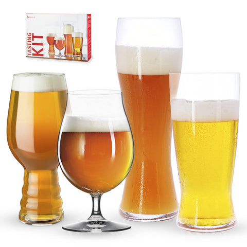 Vasos Spiegelau kit cata cerveza IPA con vaso Tulip realzan aromas.